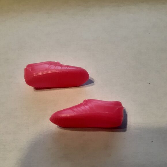 Vintage Barbie Skipper Doll Hot Pink Sneaker Gym Shoes Stamped Indonesia - Picture 5 of 5